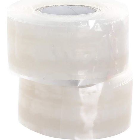 6m x 25mm Bande Silicone Autofusible, Ruban Isolant et Étanche (Hermétique à l’air l’eau), Réparation Ruban, Tuyau D'urgence Fils Electrique, Auto-adhésif Imperméable, Transparent 2x3m (1/3)