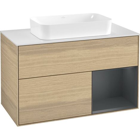 Villeroy & Boch F661HGPC Armoire sous-lavabo Finion F66 (1/2)