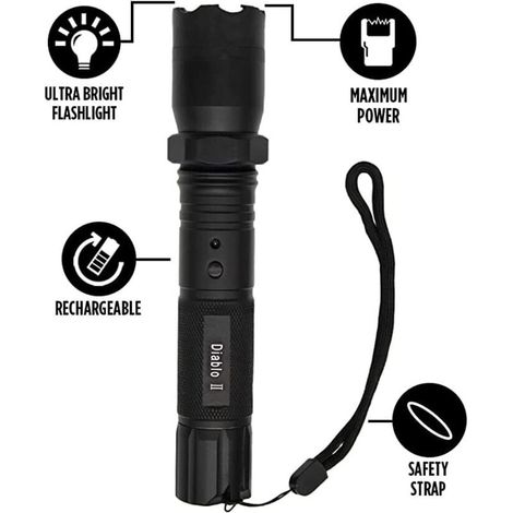 Lampe de poche militaire, lampe de poche multimode rechargeable, lumière blanche (1/4)