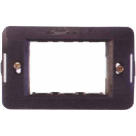 Soporte de interruptores Millenium 3P Negro