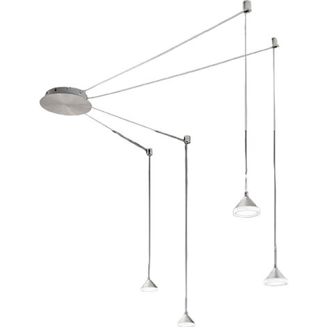 Lustre Suspension Isabella Led En Métal Et Méthacrylate 3410-49-212 Fabas Luce (1/4)