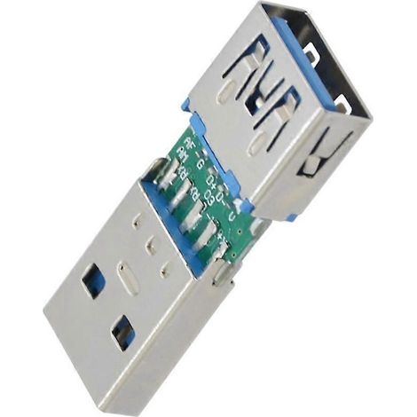 USB 3.0 Stecker auf Buchse Adapterkopf für Daten- und Stromverlängerung (1/4)