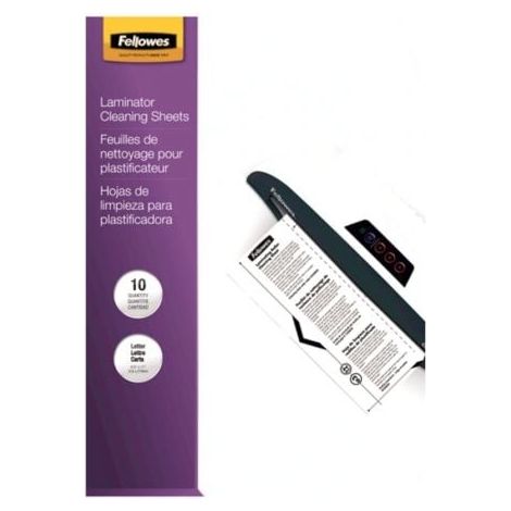 Fellowes Pack 10 Hojas De Limpieza Y Transportador A4