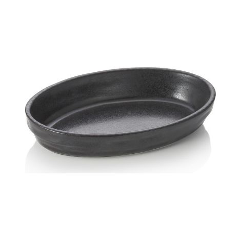 Plat à gratin ovale noir 24 x 15 cm - Was Germany (1/2)