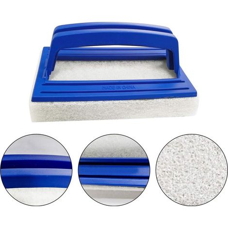 Brosse Éponge Ligne d'eau Brosse De Nettoyage De Piscine Brosse De Piscine en Plastique Brosse Plancher Mur Piscine Brosse Ligne d’Eau Piscine pour Nettoyer Piscine Spa Baignoires Murs (1/5)