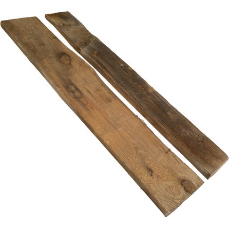 2er Set Holzplanken 100 Jahre alt  100 x 12-18cm (1/5)