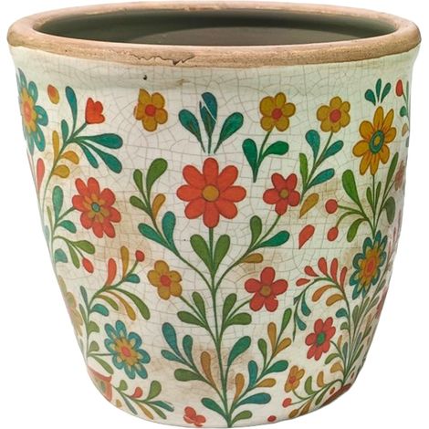 Signes Grimalt Macetero Novedad  Macetero Flores L Novedad Blanco 17x17x16cm 39361 (1/5)
