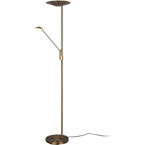[GEBRAUCHT] B-Ware Trio Lighting Led Stehleuchte Brantford Leseleuchte Altmessing Stehlampe Lampe