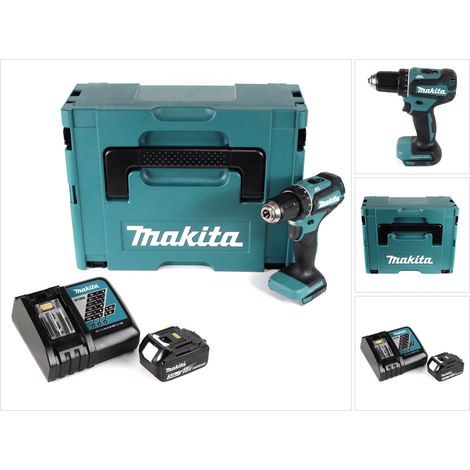 Taladro atornillador a batería Makita DDF 485 RF1J 18V 50Nm en Makpac + 1x batería 3.0 Ah + cargador (1/5)