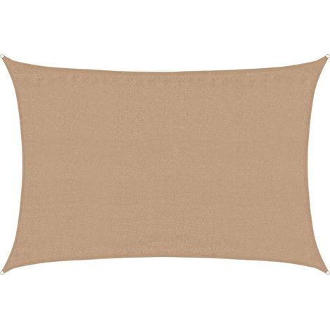 Sunshade Sail 160 g/m² Taupe 4x5 m HDPE vidaXL