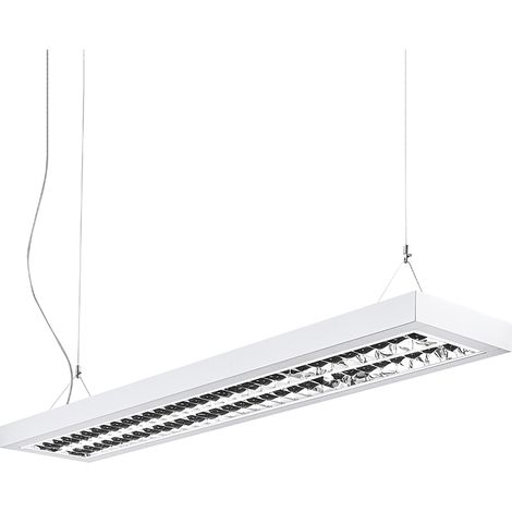 BILL EVO - Sospensione LED 58W 4000K CRI90 UGR19 - Lampada a sospensione in acciaio bianco - Rossini Group (1/5)