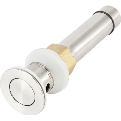 Nouveau produit : bonde de lavabo en acier inoxydable 304 avec mécanisme à bascule, référence B, bonde à bascule en acier inoxydable 304 avec perforations, LQ-5391. (1/5)