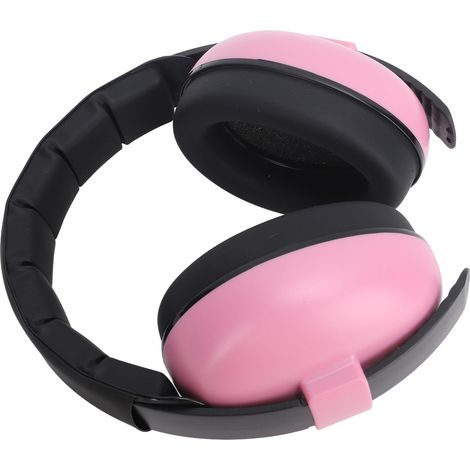 Weiche, tragbare, geräuschdämpfende Ohrstöpsel für Babys, ideal zum Schlafen, in Rosa. (1/5)