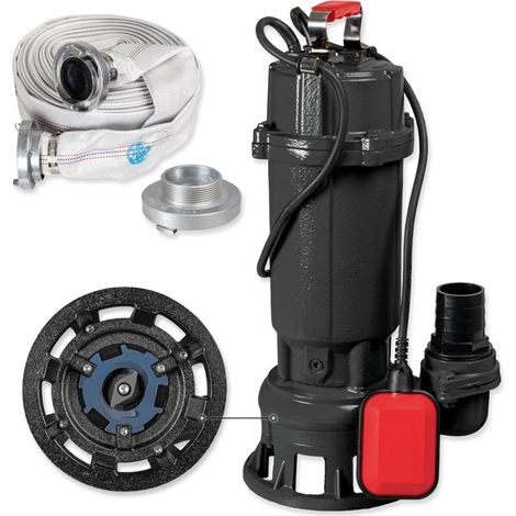 Walter Schmutzwasserpumpe WWS-TP1500-B01  1500 W  1,8bar  24000 l/h  20 m Schlauch (1/5)