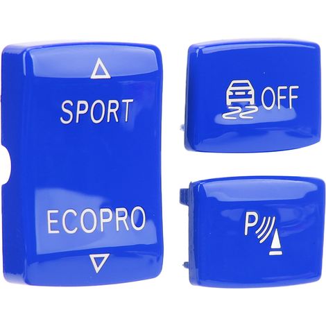 Kit 3 boutons de commutation 6131 9252 912-1, interrupteur sport antidérapant, capteur radar, remplacement clé pour F20 F21 F22 F23, bleu. (1/5)
