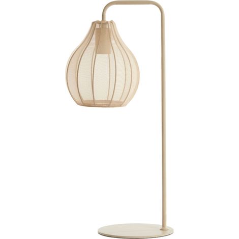 Light & Living - lámpara de mesa - Elati - beige - textil -