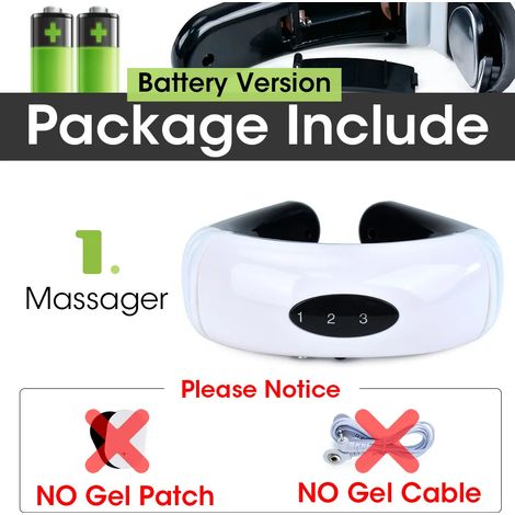 Appareil de massage électrique rechargeable pour la nuque et le dos, avec 6 modes et réglage de la puissance. Idéal pour la physiothérapie cervicale, la relaxation corporelle et le soulagement des dou