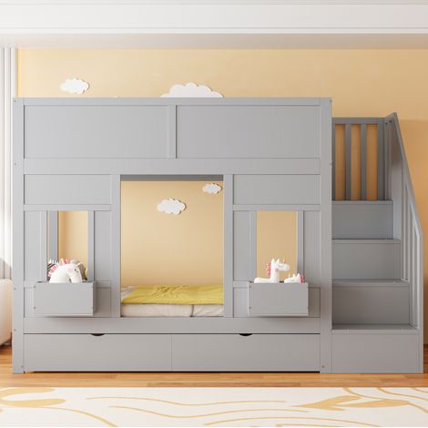 letto letto camera salvaspazio 90x200 con contenitore OKMYHOME (1/3)