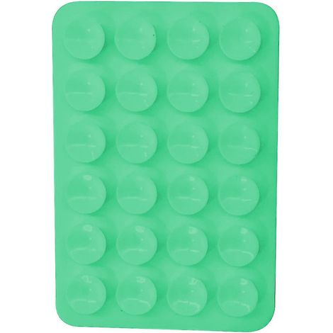 Lot de 5 supports adhésifs à ventouse en silicone pour coques de téléphone, compatibles avec les coques iPhone et Android, support mains libres pour téléphone portable, vert clair (1/4)