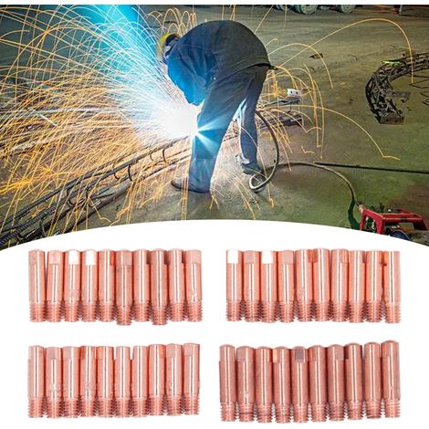 Ensemble de 40 embouts de contact de rechange de 0,6 mm à 1,0 mm pour torche de soudage TIG 15AK (1/5)