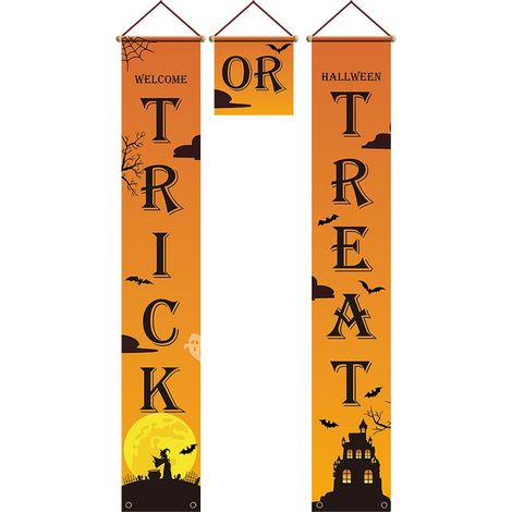 Halloween porte rideau couplet suspendu drapeau suspendu décoration centre commercial fenêtre western fantôme festival atmosphère mise en page (1/5)