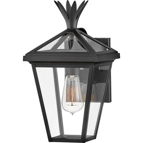 Elstead Palma Petite lanterne murale d'extérieur 1 lumière noire IP44 (1/5)