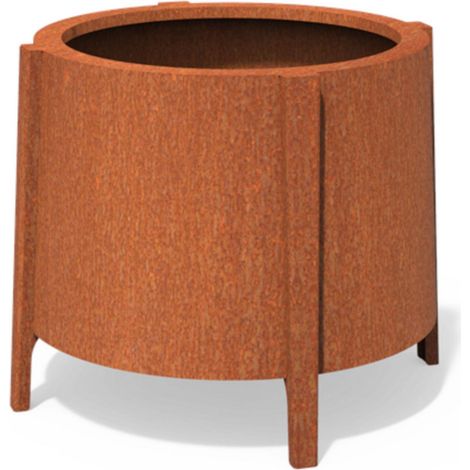 Dipott Pflanzgefäß Botan rund aus Corten-Stahl Pflanzkübel Ø 80 cm