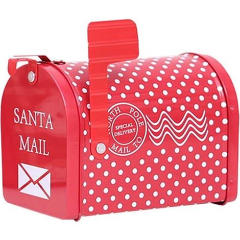 Boîte aux Lettres de Noël Thème Noël pour Bonbons Jouet Décoration (environ 13x8x9,5cm) (1/5)
