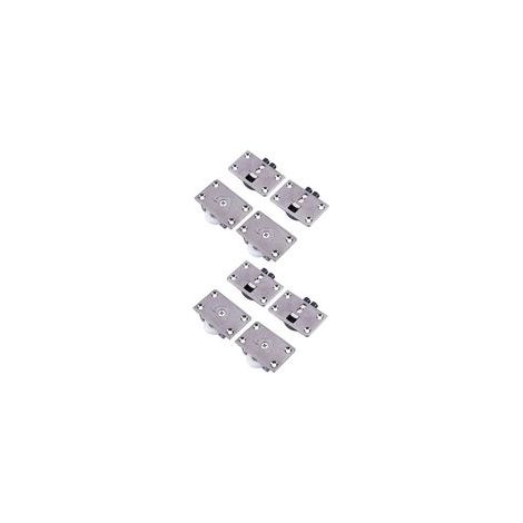 Nove tipi di cuscinetti a sfera per parti scorrevoli di armadi, rulli per porte di armadi, pulegge scorrevoli, diametro 24 mm, ruote piroettanti, 4 coppie (1/4)