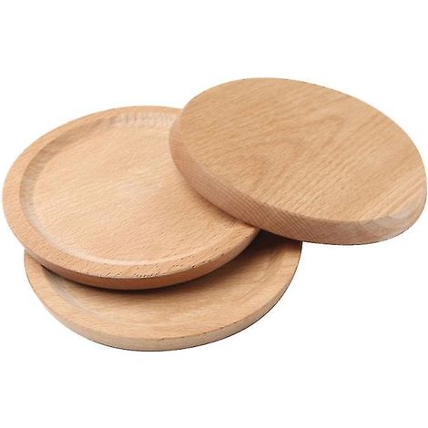 4-teiliges Tablett aus Massivholz