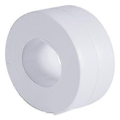Lot de 2 bandes adhésives étanches pour salle de bain, joint blanc anti-moisissures-White (1/5)