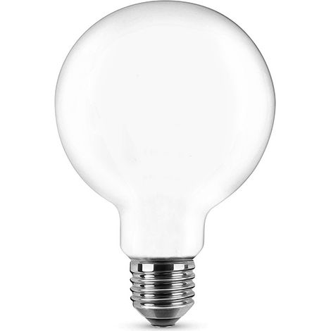 Lampadina Led Opaca a Filamento E27 G95 a globo 8W Bianco caldo 2700K Novaline
