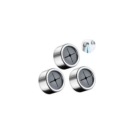 Accroche Torchon, 3 Pièces Porte Torchon, Accroche Torchons Adhesif, ABS Rond Porte Torchon Cuisine, Aucun Perçage Requis, pour Salle De Bain, Armoire Et Placard (1/5)