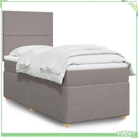 Sommier à lattes avec matelas - 3293404 - 80x200 cm - Tête de lit réglable - LEDs intégrées (1/5)
