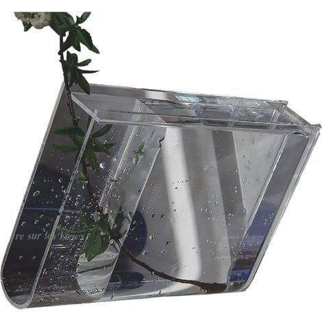 Livre Vase pour Fleurs Déco Esthétique de Pièce Saveur Culturelle Artistique Vase en Forme de Livre Décoratif pour Maison Chambre Bureau Transparent (Caractères Noirs) (1/5)