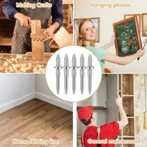 Clous à double tête - Unbrand - 500 pièces - Double tête - Sans couture - Pour plinthes - Livré avec outils à douilles (1/5)