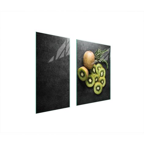 PLAQUE DE PROTECTION EN VERRE 75x52 KIWI (1/5)