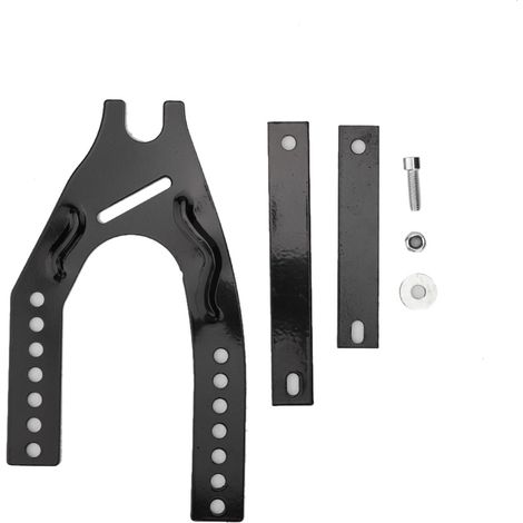 Garde-boue universel pour roue arrière de moto avec support et protection (1/5)