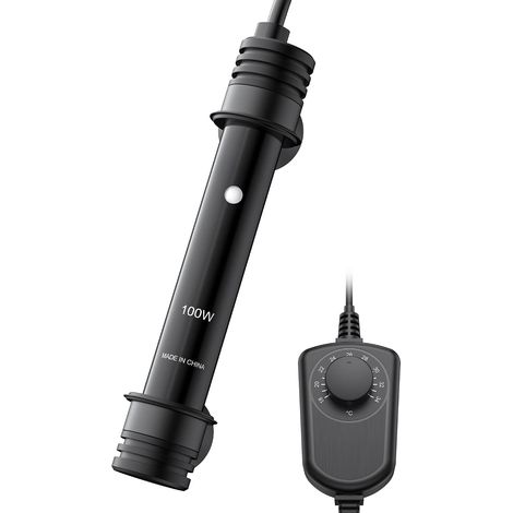 Chauffage Aquarium 100W, Température Réglable de 18 à 34℃ avec Contrôleur Filaire,pour Aquarium de 40L à 65L (1/5)
