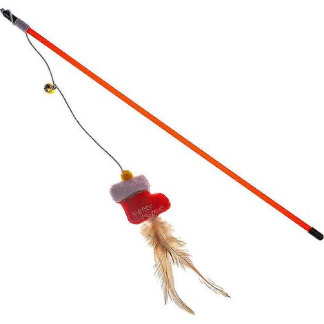 Jouet en peluche interactif pour chatons de Noël, idéal pour l'entraînement et le jeu des chatons de petite et moyenne taille.-Christmas Shoes (1/5)