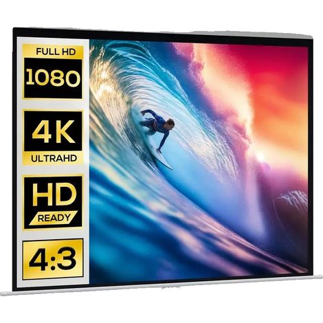 Écran de projecteur, format 4:3, angle de vision de 160 degrés, 72 inch (1/5)