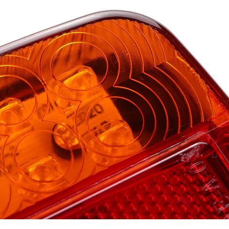 4 silencieux d'échappement universels réglables en polyuréthane à 4 trous de 12 mm (rouge) (1/5)