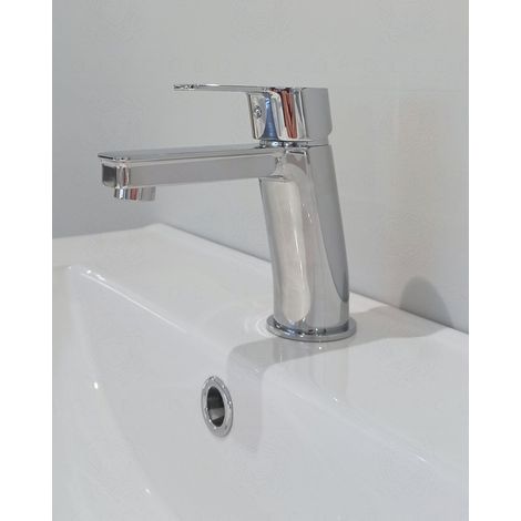 Rubinetto lavabo monocomando Fedra – cromo (1/5)