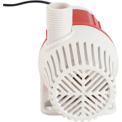 Bomba sumergible anfibia de 24 V, extremadamente silenciosa, con frecuencia variable, para acuarios, velocidad ajustable y protección integrada. Modelo ABS de 125x87x65 mm con boquillas de 15/20 mm y  (1/5)