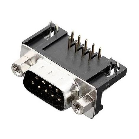encitech DRB-09M-TBG-110 2103-2100-01 Embase SUB-D mâle 90 ° Nombre de pôles: 9 pin à souder 1 pc(s) (1/2)