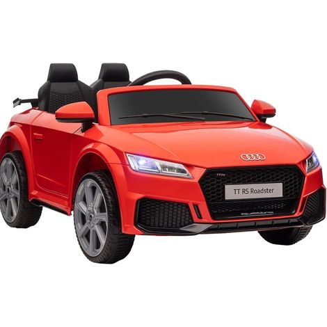 CHICFURN Auto elettrica per bambini Audi 12V 102x60x44 cm rossa con telecomando 2,4G (1/5)
