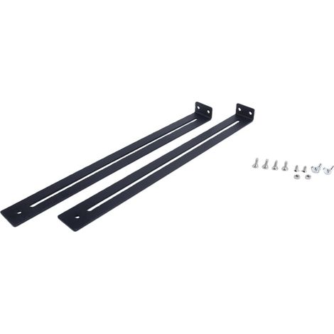 Kit De Réparation De Tiroir, Accessoire De Renforcement Pour Meubles En Bois, Pour Tiroirs En Bois/aggloméré/MDF (noir) (1/5)