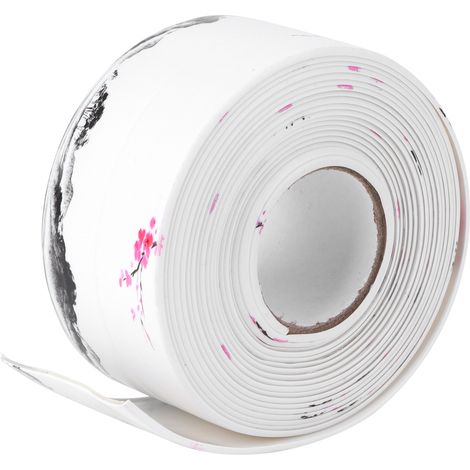 Ruban d'étanchéité autocollant imperméable, bande PVC acrylique pour joints salle de bain et cuisine (1/5)