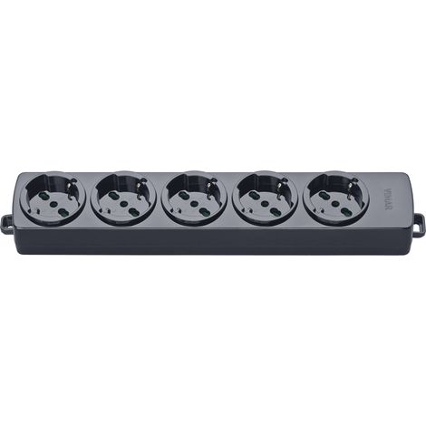 VIMAR - 01293.NC Universelle 5-fach-Steckdosenleiste, schwarz