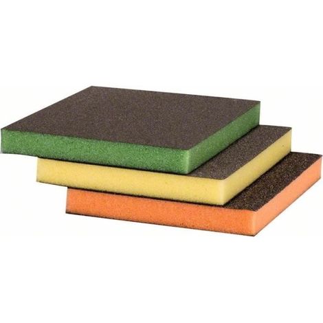 BOSCH ACCESSOIRES - ASSORT 3 EPONGES ABRASIFS S473 - 3165140908566